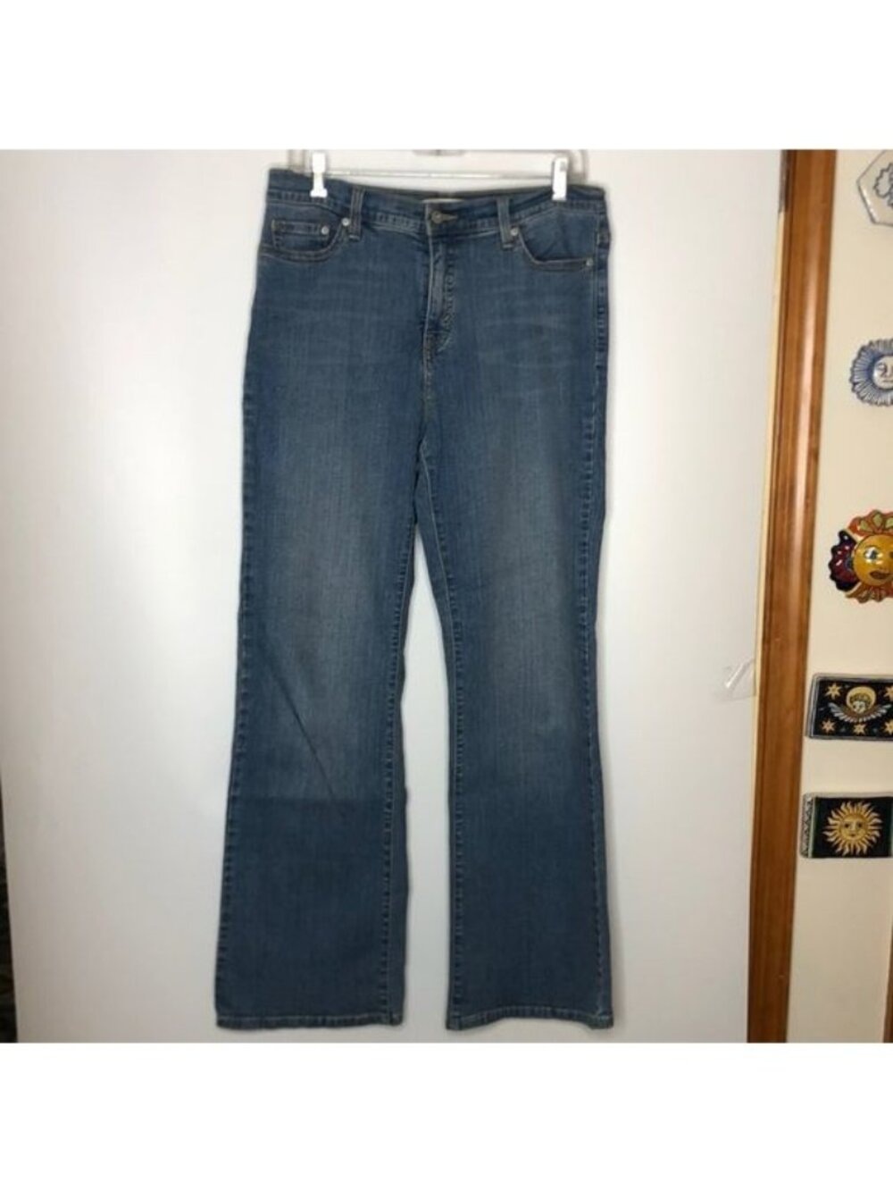 Levi's 512 Womens Blue Denim Perfectly Slimming Bootcut Jeans Size 12M